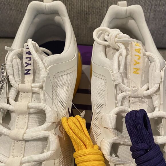 Nike SB Nyjah Free 2 Shoes NBA Los Angeles Lakers DA3439-100 Size 9 - Picture 8 of 11